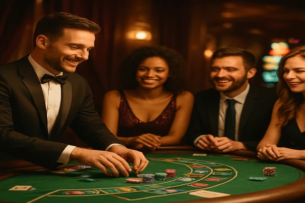 লাইভ টেবিল খেলার পরিবেশে 222bet app ডিলারের উপস্থিতি